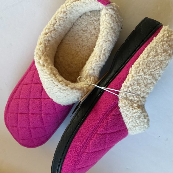 DEARFOAMS DELUXE Women's "Libby Quilted" Memory Foam Slippers NWT Size M 7-8 - Picture 3 of 6